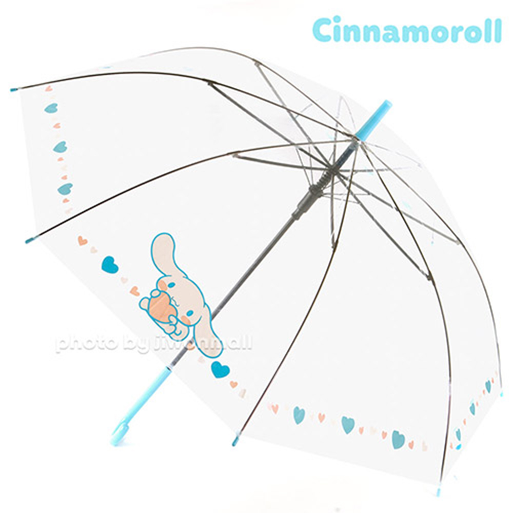 산리오시나모롤 캐릭터 하트보더 60cm POE 우산 164093