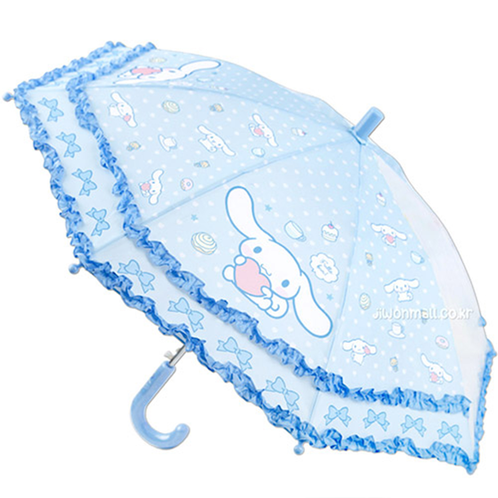 산리오시나모롤 캐릭터 디저트 이중프릴 40cm 우산(연블루) 227318