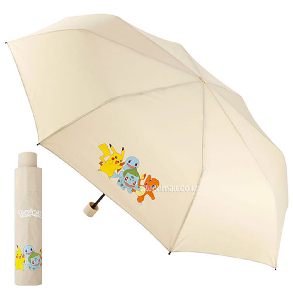 포켓몬스터포켓몬스터 캐릭터 버디 55cm 3단 수동 우산(베이지) 944776