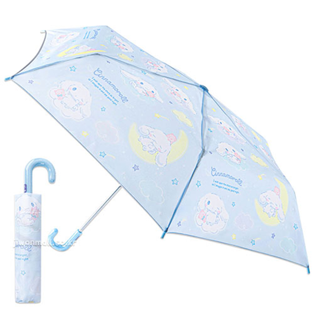 산리오시나모롤 캐릭터 53cm 3단 접이식 수동 우산(러블리) 637049