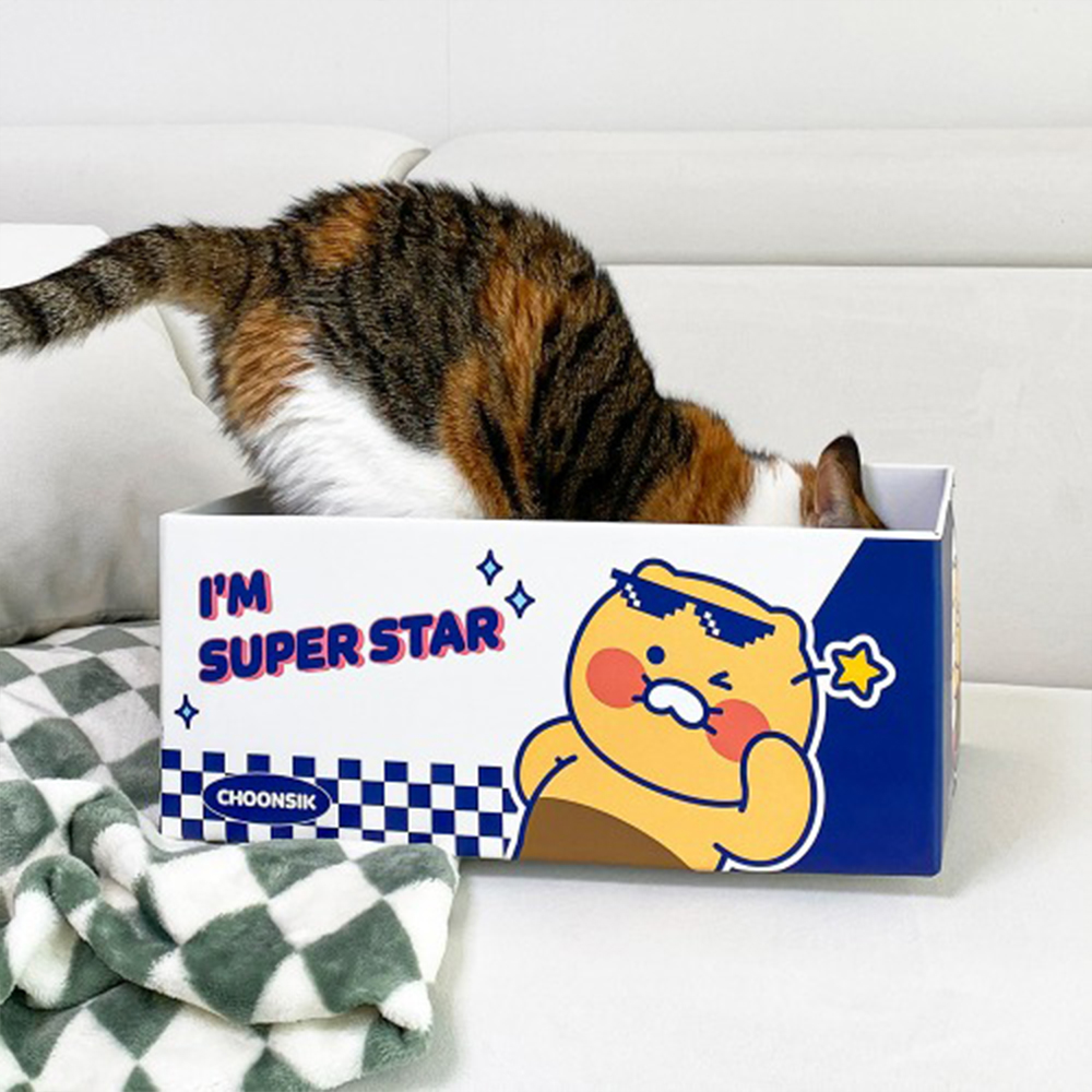 카카오프렌즈카카오프렌즈 춘식이 캐릭터 마이펫 고양이 박스 스크래처(슈퍼스타) 215091