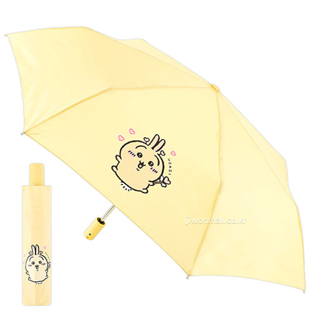 치이카와먼작귀 치이카와 토끼 캐릭터 하트 55cm 소프트폴드 완전자동 3단 우산 850082