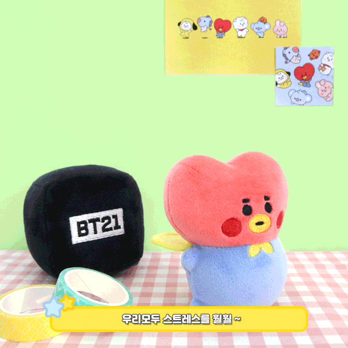 (방탄소년단굿즈)BT21 베이비 스퀴즈볼 타타 쿠션